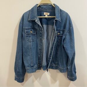 Talbots Vintage denim Jacket. Sz Large